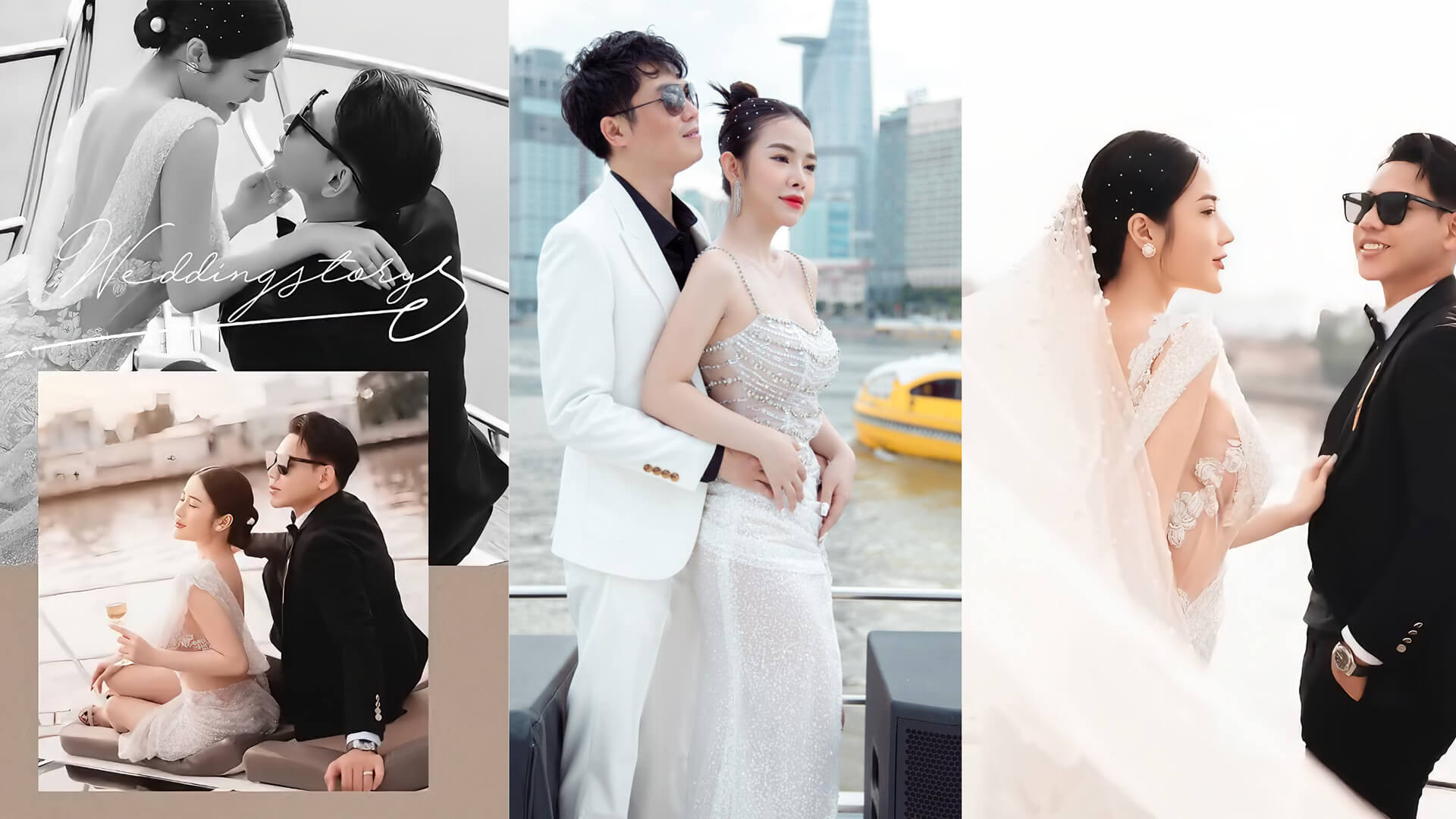 chụp hình cưới trên du thuyền sang trọng